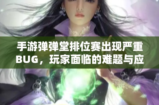 手游弹弹堂排位赛出现严重BUG，玩家面临的难题与应对策略