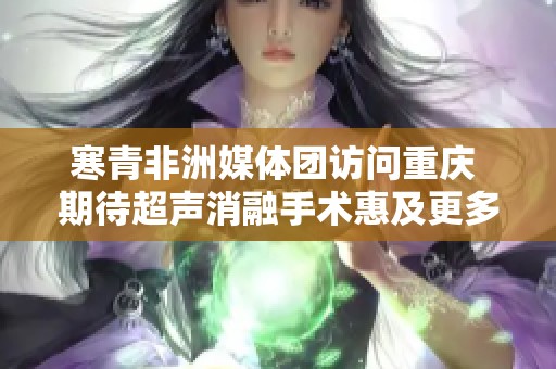 寒青非洲媒体团访问重庆 期待超声消融手术惠及更多患者