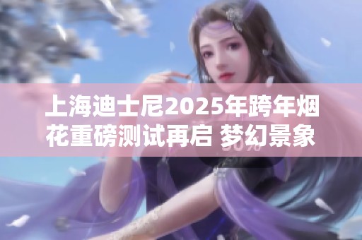 上海迪士尼2025年跨年烟花重磅测试再启 梦幻景象令人期待