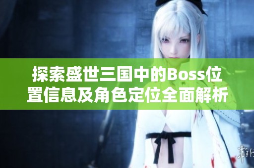 探索盛世三国中的Boss位置信息及角色定位全面解析