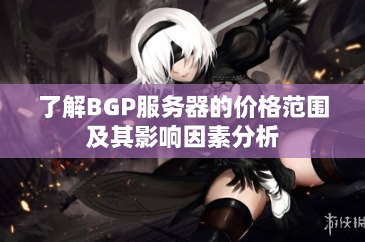 了解BGP服务器的价格范围及其影响因素分析