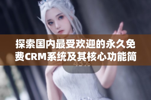 探索国内最受欢迎的永久免费CRM系统及其核心功能简介